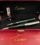 Imitation Cartier Santos Rollerball pen Silver and Green Best gift (4)_th.jpg
